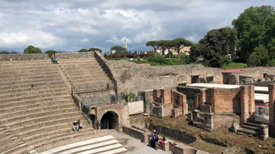 Visite de Vésuve et Pompei