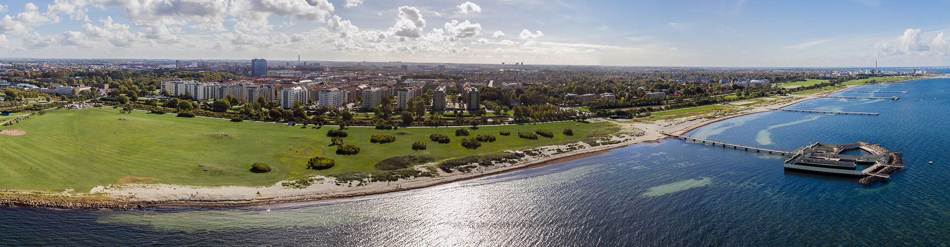 Panorama View of Malmoe Beach