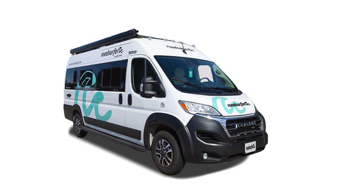 Couple Condo RV diagonally front view